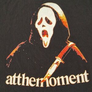 Scream Face Movie Men's T Shirt Medium Black Crew Neck Short Sleeve‎ Horror